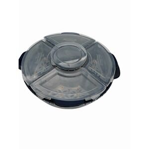 TEMP-TATIONS By Tara-SERVING TRAY W/CARRY TRAY & LIDS-Old World-Ovenware